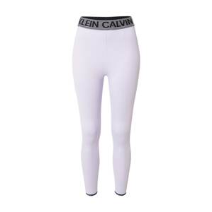 Calvin Klein Performance Športové nohavice  čierna / pastelovo fialová / biela