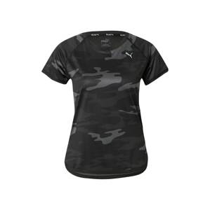 PUMA Funkčné tričko  sivá / čadičová / čierna
