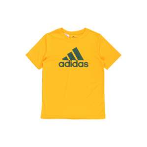 ADIDAS PERFORMANCE Funkčné tričko  oranžová / tmavozelená