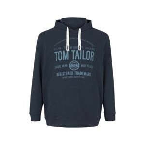 TOM TAILOR Men + Mikina  svetlomodrá / námornícka modrá