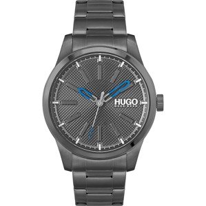 HUGO Analógové hodinky  modrá / sivá