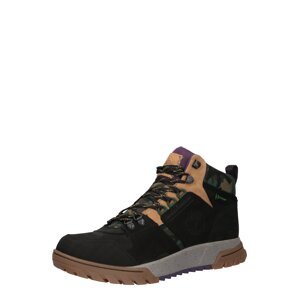TIMBERLAND Boots 'Boulder'  čierna / tmavozelená / baklažánová / svetlobéžová