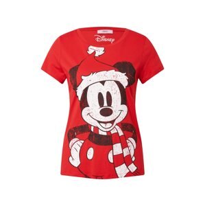 ONLY Tričko 'Disney Christmas '  červená / čierna / biela