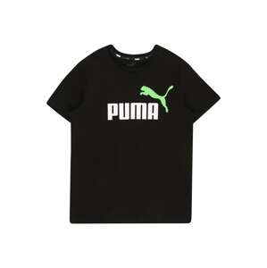 PUMA Funkčné tričko  čierna / biela / svetlozelená