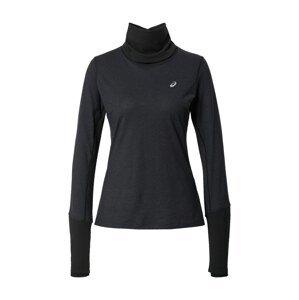 ASICS Sportshirt  čierna melírovaná / svetlosivá / čierna