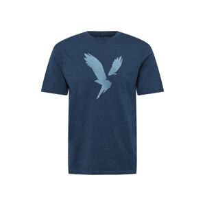 American Eagle Tričko  modrá melírovaná / svetlomodrá