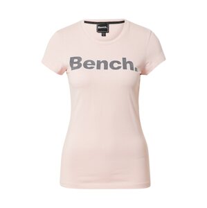 BENCH Tričko 'LEORA'  ružová / čierna / biela