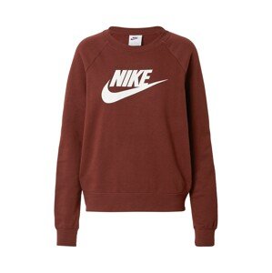 Nike Sportswear Mikina  tmavočervená / biela