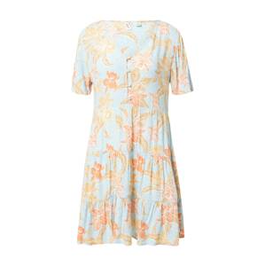 ROXY Letné šaty 'SUNNY SUMMER'  svetlomodrá / svetlohnedá / koralová