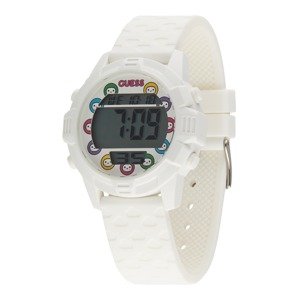 GUESS Digitálne hodinky  biela