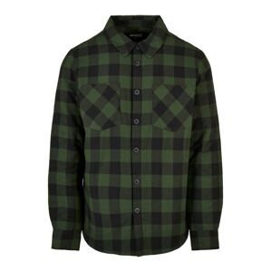 Urban Classics Košeľa  zelená / čierna