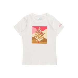 COLUMBIA Tričko 'Bessie'  biela / ružová / béžová / hnedá