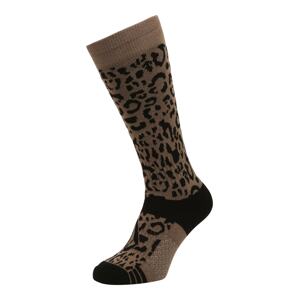 Volcom Športové ponožky  hnedá / čierna