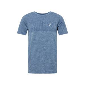 ASICS Funkčné tričko 'RACE'  modrá melírovaná / námornícka modrá