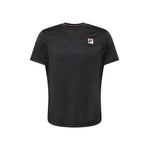 FILA Funkčné tričko  čierna / biela / červená / námornícka modrá