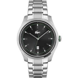 LACOSTE Analógové hodinky  strieborná / čierna / zelená / biela