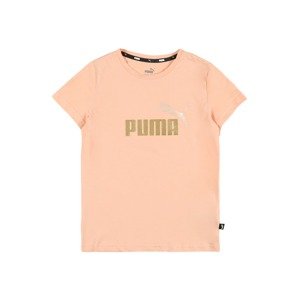PUMA Tričko  pastelovo oranžová / zlatá / strieborná
