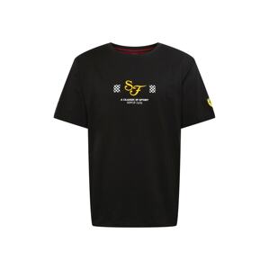 PUMA Funkčné tričko 'Scuderia Ferrari Race'  čierna / žltá / biela
