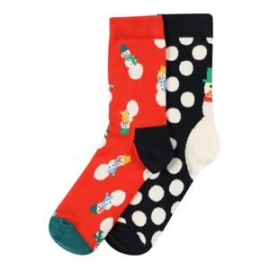 Happy Socks Ponožky  čierna / svetločervená / biela / zelená