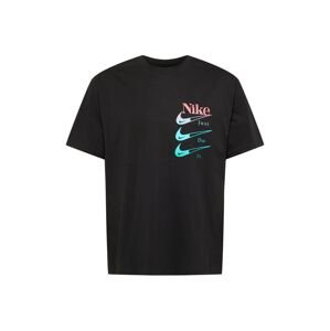 Nike Sportswear Tričko  čierna / vodová / melónová