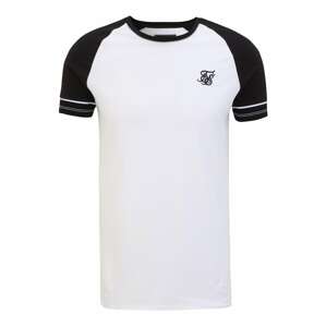 SikSilk T-Shirt  biela / čierna