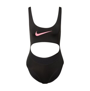 Nike Swim Športové jednodielne plavky  čierna / ružová