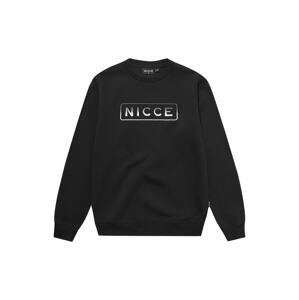 Nicce Sweatshirt 'POWELL'  čierna / biela