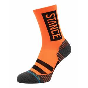 Stance Športové ponožky  oranžová / tmavosivá / čierna