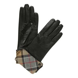 Barbour Prstové rukavice 'Jane'  čierna / biela / kaki / dymovo šedá / ohnivo červená
