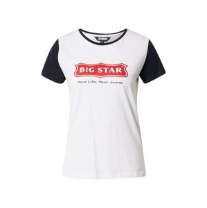 Big Star Tričko 'BUFFY'  biela / tmavomodrá / červená