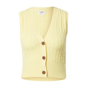 Cotton On Pletená vesta  žltá