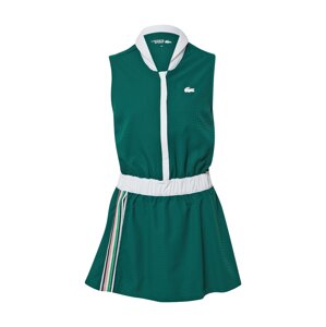 Lacoste Sport Športové šaty  biela / smaragdová