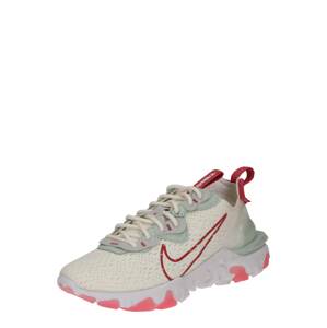 Nike Sportswear Nízke tenisky 'React Vision'  pastelovo zelená / ružová / červená / tmelová