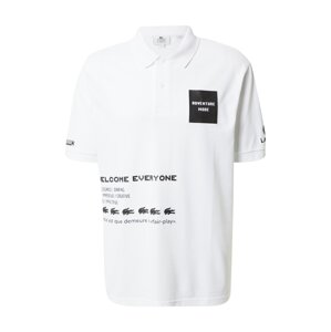 LACOSTE T-Shirt  biela / čierna