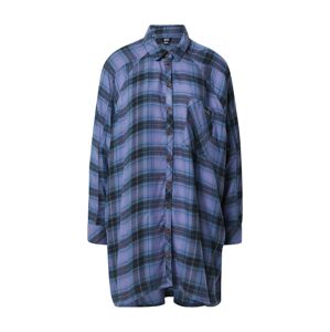 BDG Urban Outfitters Košeľové šaty 'ASHLEY'  námornícka modrá / svetlomodrá / modrosivá