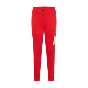 Tommy Sport Športové nohavice  červená / biela / tmavomodrá