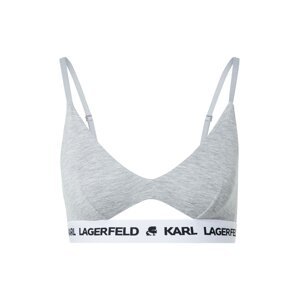 Karl Lagerfeld BH 'Peephole'  sivá / biela / čierna