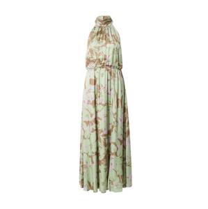 Esprit Collection Večerné šaty  hnedá / pastelovo zelená / svetlofialová