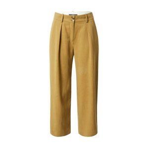 Esprit Collection Plisované nohavice  hnedá