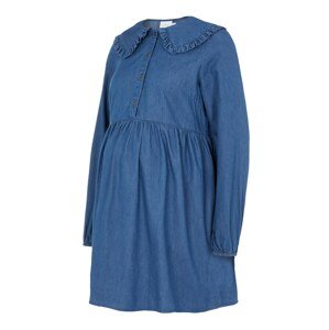 MAMALICIOUS Košeľové šaty  modrá denim
