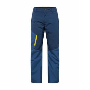 ZIENER Outdoorové nohavice 'Tolosa'  námornícka modrá / žltá / námornícka modrá