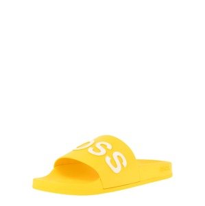 BOSS Orange Plážové / kúpacie topánky  žltá / biela