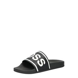 BOSS Plážové / kúpacie topánky 'Surfley'  čierna / biela