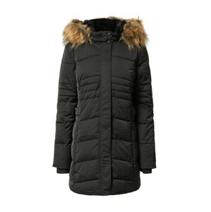 Schott NYC Zimný kabát  čierna / svetlohnedá