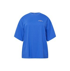 Missguided Plus Oversize tričko  modrá