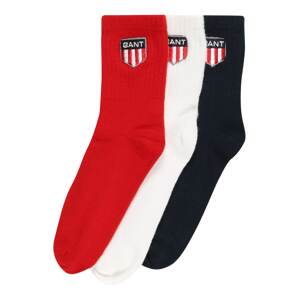 GANT Ponožky  červená / biela / tmavomodrá