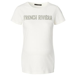 Supermom Tričko 'French Rivera'  biela / sivá