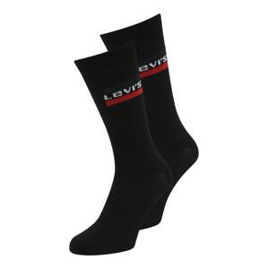 LEVI'S Ponožky  čierna / biela / námornícka modrá / červená