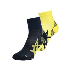 ASICS Športové ponožky  tmavomodrá / žltá