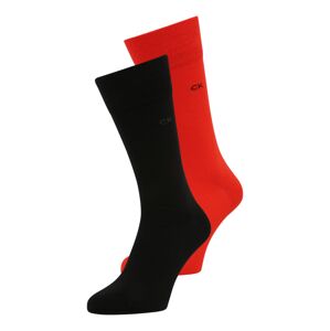 Calvin Klein Underwear Ponožky  červená / čierna